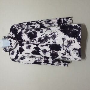 Lily & Lottie pull over sweater tie Dyed women M  turtleneck Y2k Soft Cozy